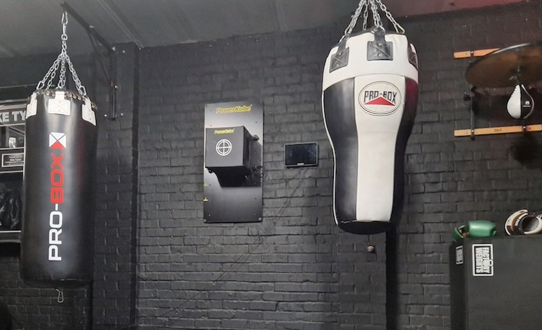 Heavy punching bags and Pro-Box equipment at Boxing Fitness MK gym